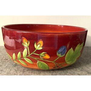 Gates Ware 10" Hand Painted Fall themed Serving Bowl  # 1998